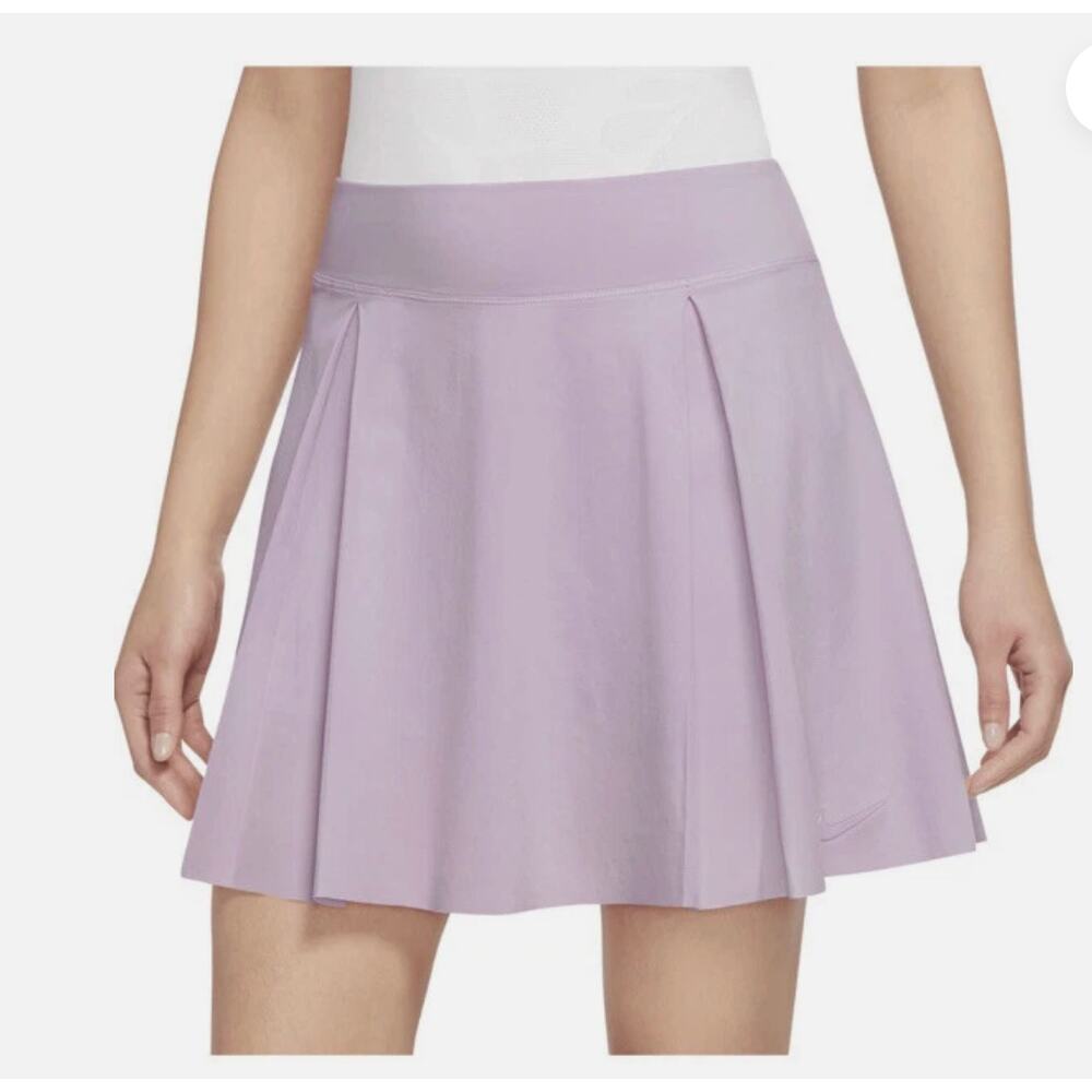 NIKE Women's Dri-FIT Club Short Tennis Skort Light Lavender Purple Size Small